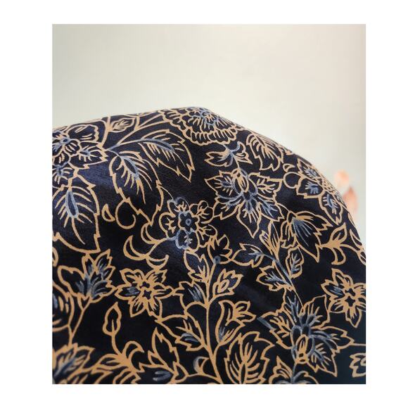 Charter Club Silk Wrap Skirt Women’s 12 Black Gold Floral Waist 30” Length 21” - Picture 4 of 5